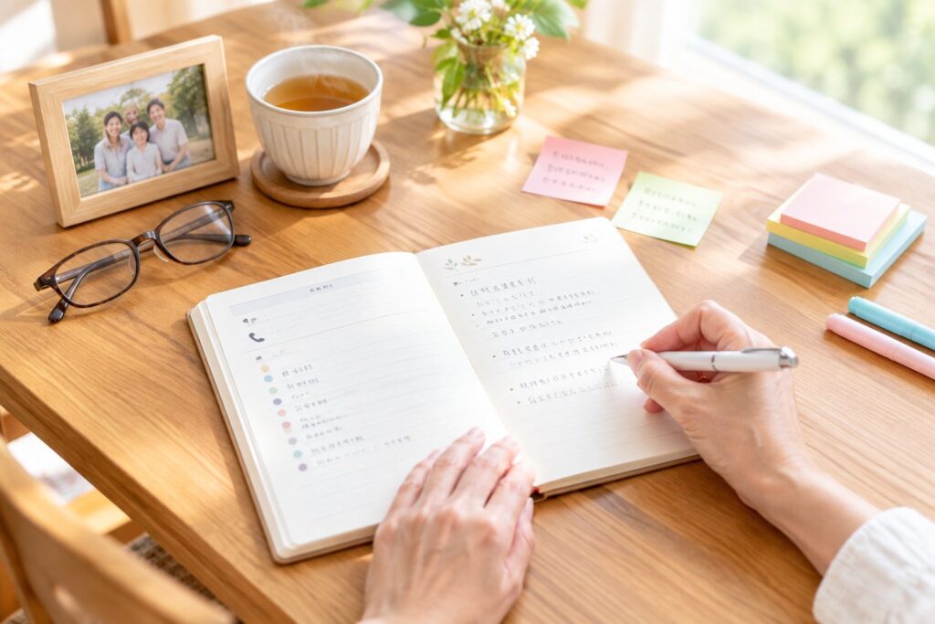 エンディングノートに書いておきたい項目と家族への伝え方