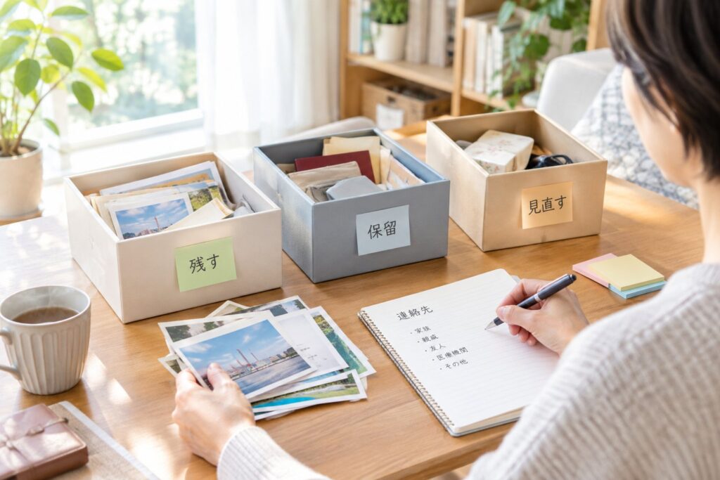 ひとり暮らしで考えておきたい生前整理の始め方