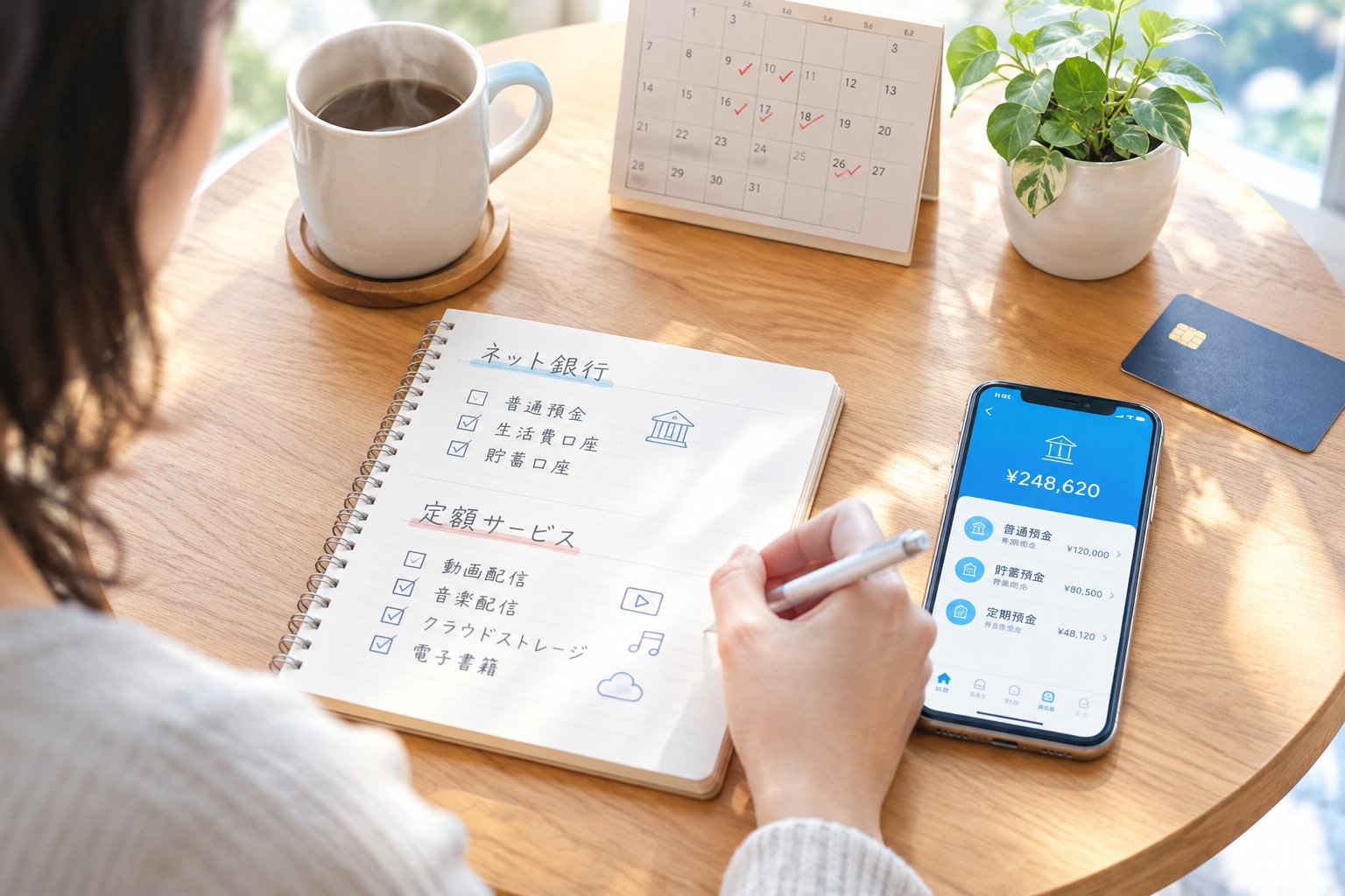 ひとり暮らしで考えるネット銀行・定額サービスの見直し